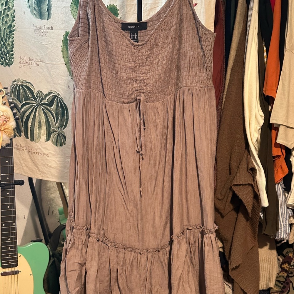 Forever 21 Textured Mauve Mini Dress